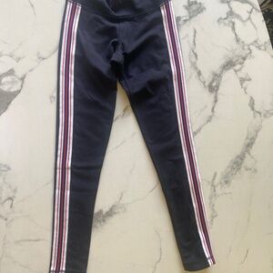 TNA Leggings Black with Navy Red & White Stripe XXSmall